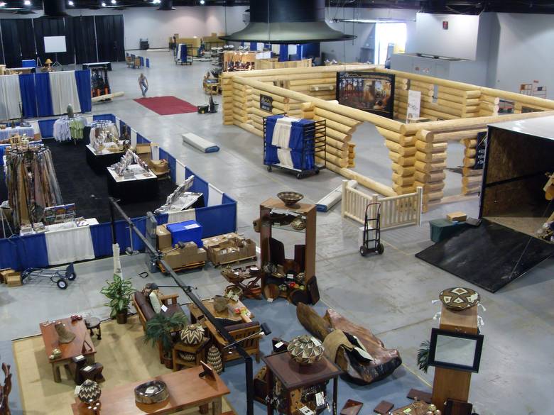 Denver Log and Timber Frame Show / Trestlewoods "Barn Frame Booth"